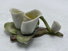 VINTAGE CAPODIMONTE FLOWER FLOWERS STEM PETALS LEAVES