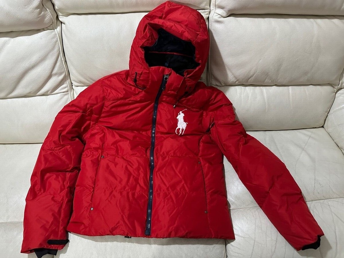 POLO RALPH LAUREN RED TYROL DOWN JACKET SIZES M & XL NEW RRP £365