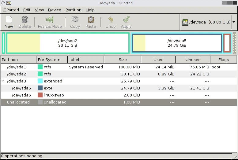 Gparted  Disk Partition software Live CD Partition Manager - Image 2 of 2