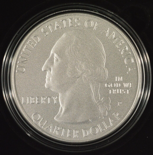 2020-P Burnished American Samoa National Park 5 oz Silver Quarter 25c ATB 20AJ - Picture 2 of 6