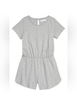 Melrose and Market Girls Short Sleeve Romper XL 14-16 , Grey