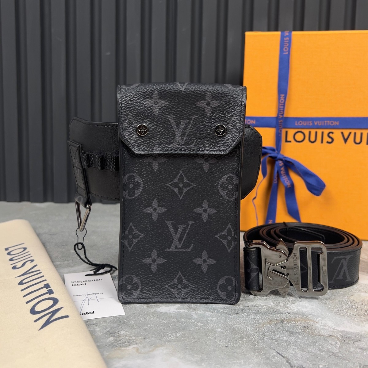 Louis Vuitton Monogram Belt Bag Eclipse Ceinture Utility Pounch 35