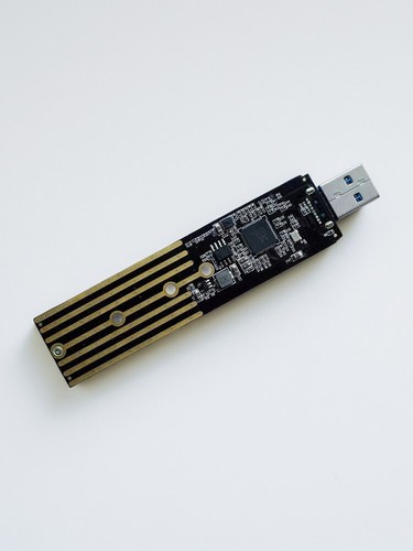 NVMe to USB Adapter, M.2 SSD to USB 3.1 Type A Card, Based Key M.2 Hard O3A1 AVJ - Picture 10 of 10