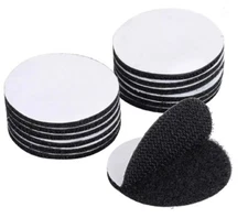 20 Pairs Self-Adhesive Nylon Hook & Loop Tape – Sticker Fastener Strips Set