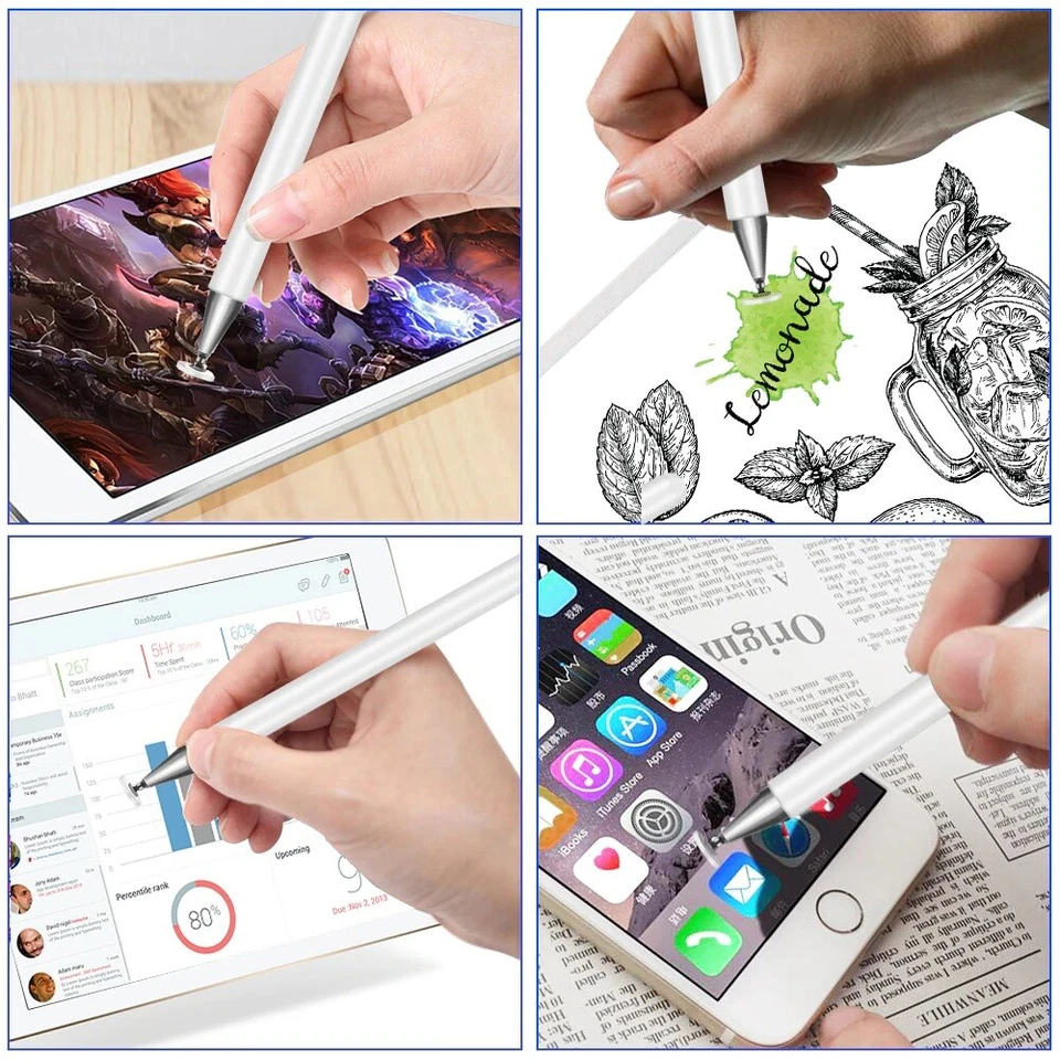 Thin Capacitive Touch Screen Pen Stylus For iPhone iPad Samsung PDA Phone Tablet - Image 3 of 4