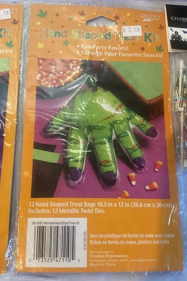 Лот 6 Хэллоуин вечеринки украшения лакомства сумки зонт медиаторы кекс чашки новый - Изображение 4 из 4