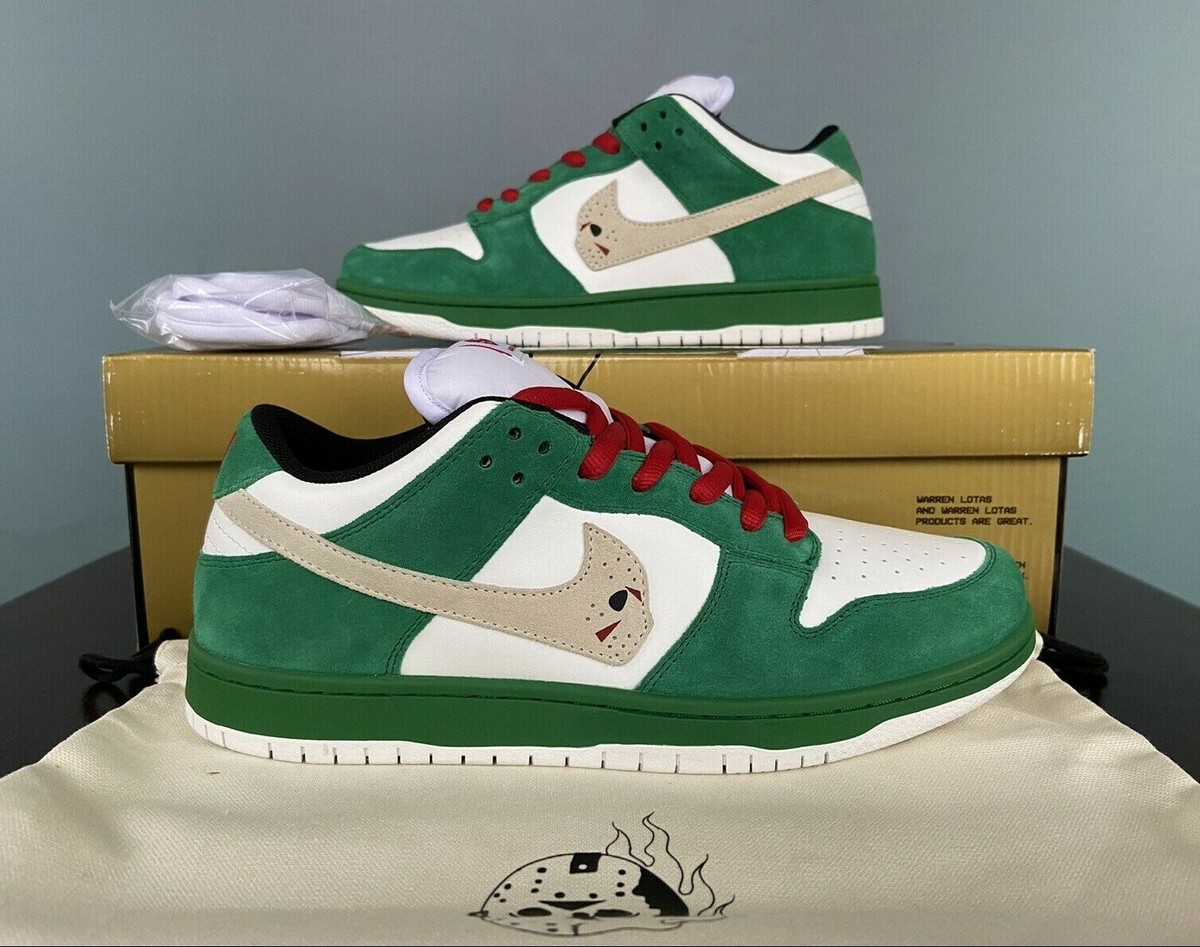 NEW Warren Lotas Jason Toxic Green Dunk Low Sneakers Men\'s Size 8.5 Warren Lotas Jason Toxic Green Dunk Low Sneakers Men main image 3