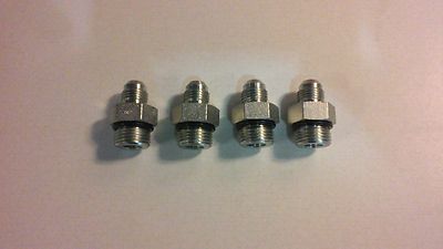 New Hydraulic Fitting 6400-6-8 JIC to Male O-Ring Adapter Quantity of 4