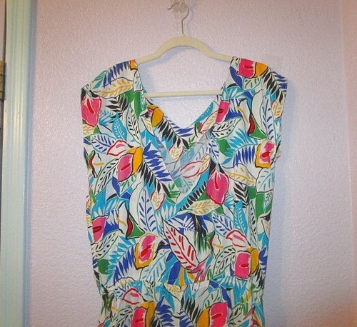Vtg Y2K Gypsy Romper Size S Pockets Elastic Waist Shorts Resort Cruise Beach - Picture 10 of 13