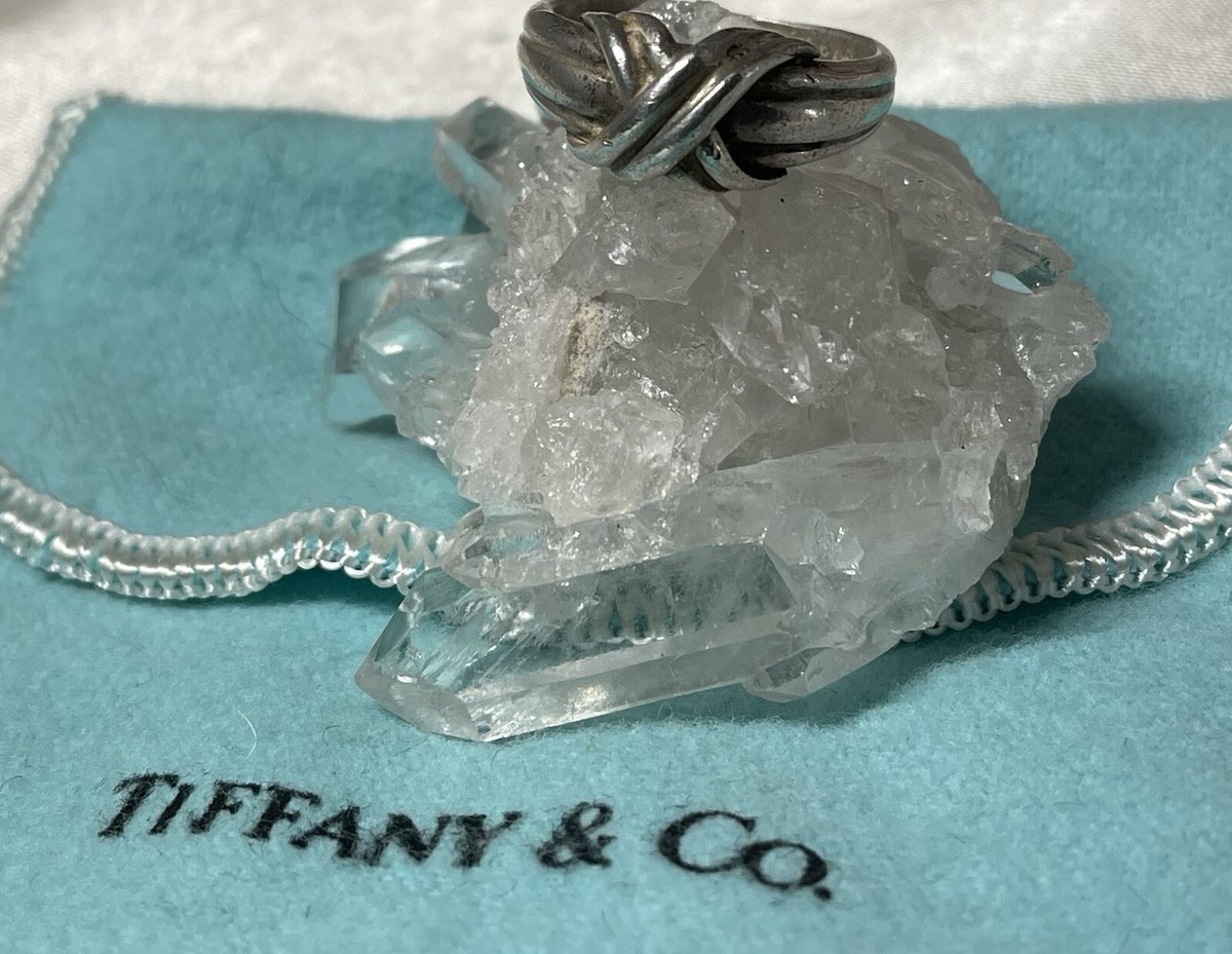 RARE Vintage Tiffany & Co Signature X Kiss Ring Signed 1990 RARE Vintage Tiffany & Co Signature X Kiss Ring Signed 1990