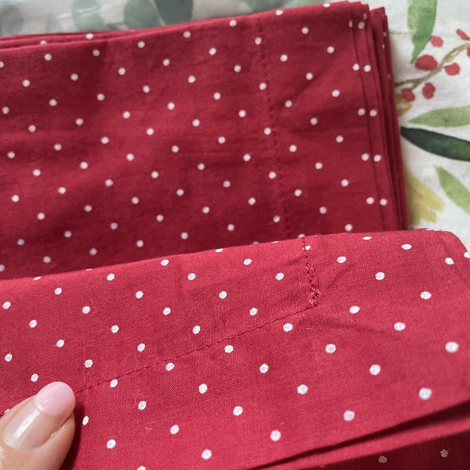 Pottery barn holiday Disney party napkin red Christmas easter SET 4 gift 🌈 h - Image 4 of 4