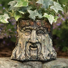 J.R.R. Tolkien Inspired Wise Old Man Tree Face 2 In 1 Garden Planter Statue