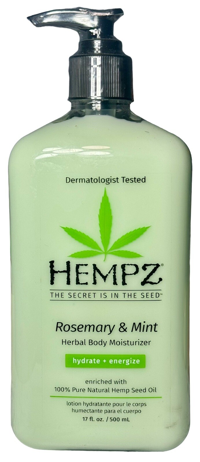 Hempz Herbal Moisturizer Collection ROSEMARY & MINT Hydrate + Energize 17oz