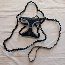 Youly The Protective Cat Harness  Reflective Black L/XL With Bungee Lead NEW