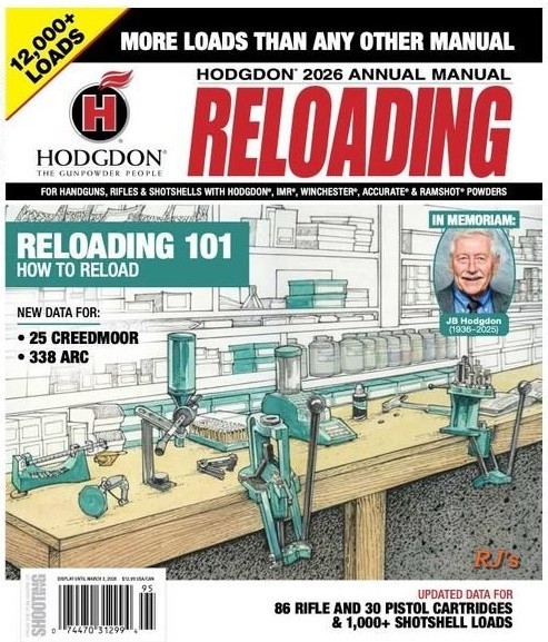 【洋書】HODGDON　銃弾火薬データ・マニュアル 第26版 Hodgdon 2026 Annual Reloading Manual HDAM26 *SEALED* FREE SHIP