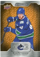 2023-24 Upper Deck Engrained - Elias Pettersson #17 /349 Oak