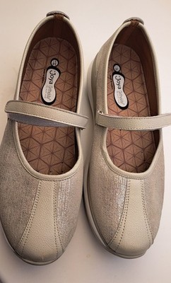 Joya Natalie Beige Metallic Damen Schuhe Leder Gr.38 1/3