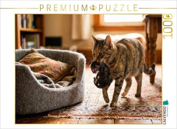 Calvendo Puzzle Moving Into The Soft Basket | 1000 Pieces, Finished Size 25.2 ×-image