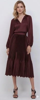 Jonathan Simkhai Wanda Pleated Top Size 4 NWOT