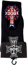 DOGTOWN CROSS LOGO COLOR CREW SOCKS USA/WHITE 1pr