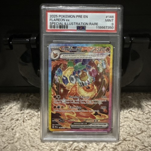 PSA 9 Flareon ex 146/131 Prismatic Evolutions SIR Graded Pokemon Card