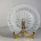 Set Of 4 Vintage Waterford Crystal Lismore Salad Luncheon plates 8" EUC