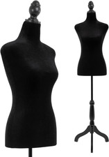 Mannequin Body Dress Form Torso Female Manikin 49.6-63.4 Inch Height Adjustable