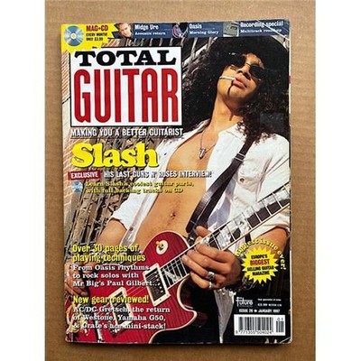 GUNS N ROSES TOTAL GUITAR #26 MAGAZINE JANUARY 1997 - SLASH COVER WITH MORE INSI