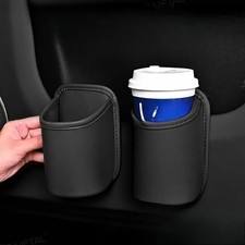 Car Door Cup Holder Auto Back Seat Cup Holder Drink Rack Leather Storage Bin Car Door Cup Holder Auto Back Seat Cup Holder Drink Rack Leather Storage Bin
