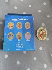 BoxLunch Disney Winnie the Pooh Tigger Floral Portrait Stained Glass Pin 