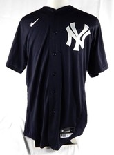 2020 New York Yankees James Norwood #74 Game Issued P Used Navy Jersey BP ST 9