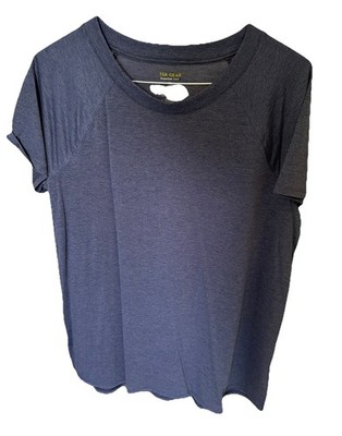 Tek Gear Women s Essential Gear Short Sleeve Tee Shirt Navy Blue Size XL