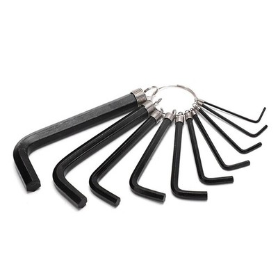 8 PC. HEX KEY WRENCH SET SAE HEX KEY ALLEN TYPE METAL. Free Shipping