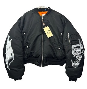［未使用］ H2 Heron Prestonコラボ レザースタジャン L Heron Preston Hm | eBay