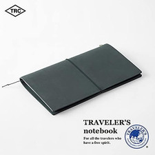Traveler  s Notebook Starter Kit Blue Leather Cover Refill Japan 15239006