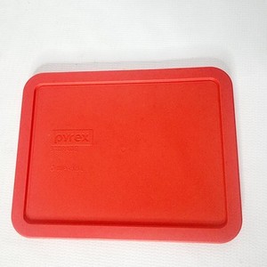 Pyrex 6 Cup Red Rectangular Replacement Lid #7211-PC