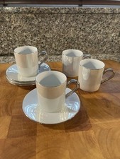 LSA International Espresso Cups & Saucers - Set of 4