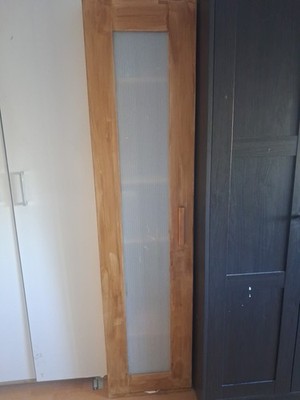 Wooden Cupboard With Space For Full Mirror And 5 Shleves. Easy To Dismantle.