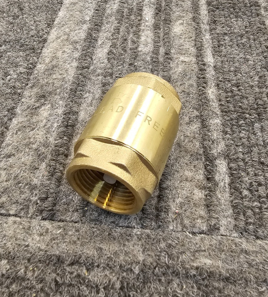 3/4 Inch Lead Free Inline Spring Brass Check Valve Replacement