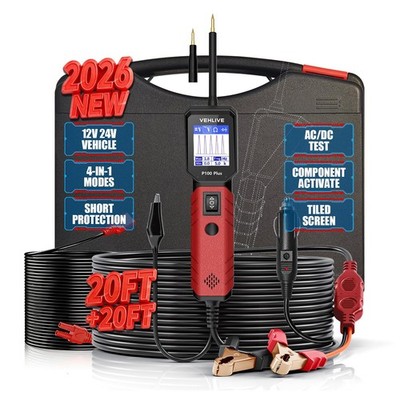 Vehlive P100 Plus Automotive Power Circuit Probe Tester12V 24V Car Automotive