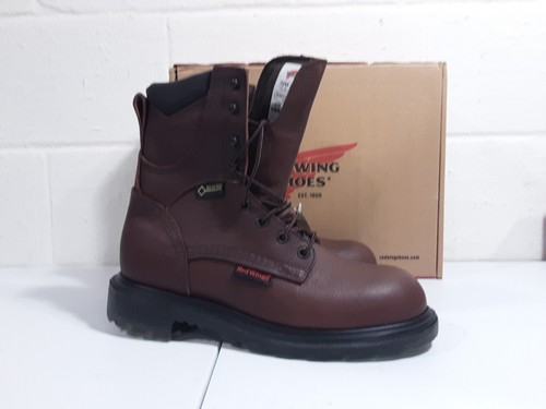 Red Wing 914 Supersole Waterproof Boots (Soft Toe) 8 D New Made In Usa - Picture 1 of 6