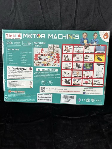 TINKL TINKER LAB @ Home MOTOR MACHINES 20+ Science Projects Tink L - STEM~NEW - Picture 3 of 5
