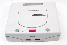 Sega Saturn Console White HST-3220 w/ Controller Japan Tested