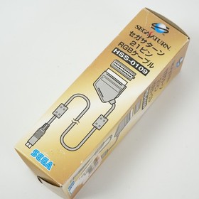 SEGA SATURN Official 21 pin RGB Cable HSS-0109 SS w/ Box Made in JAPAN