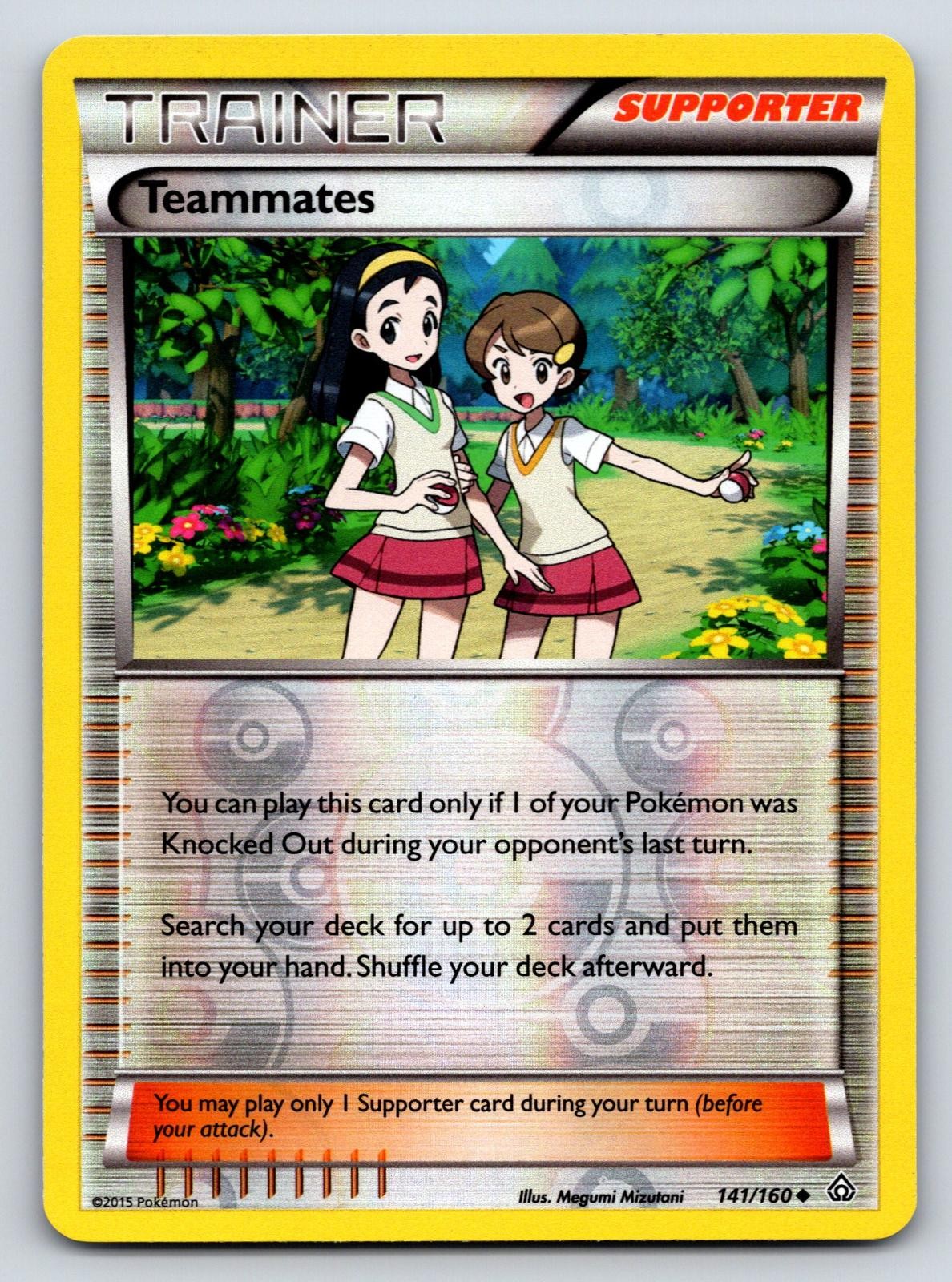 Teammates 141/160 Uncommon Primal Clash Pokemon Reverse Holo Near Mint