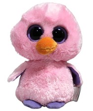 Ty Beanie Boos - Posy the Pink Easter Chick, Solid Eyes, MWMT Stuffed Animal