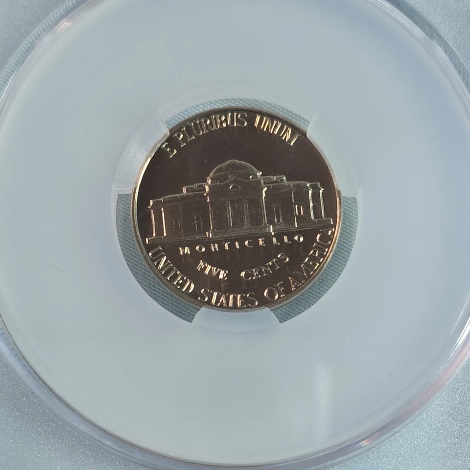 CAC PR67cam 1962 5C Jefferson Proof Nickel, Proof Cameo Stunning Toned - Image 4 of 4