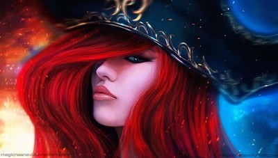 Girls Realistic Render Miss Fortune Digital Anime Playmat Desk Mat 24x14in