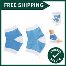 Footfull Gel Heel Moisturising Socks/Protectors for Dry Cracked Skin/Foot Pai...