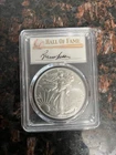 2022 American Silver Eagle MS70 FDOI HOF Bruce Sutter Signed Pop 21